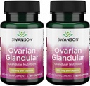Swanson Ovarian Glandular - Suplemento Natural Promoção da Saúde Glandular da Mulher e Apoio ao Equilíbrio - Fonte de Tecido Bovino Premium para apoiar Bem-Estar - (60 Cápsulas, 250mg cada) (2 Pack)