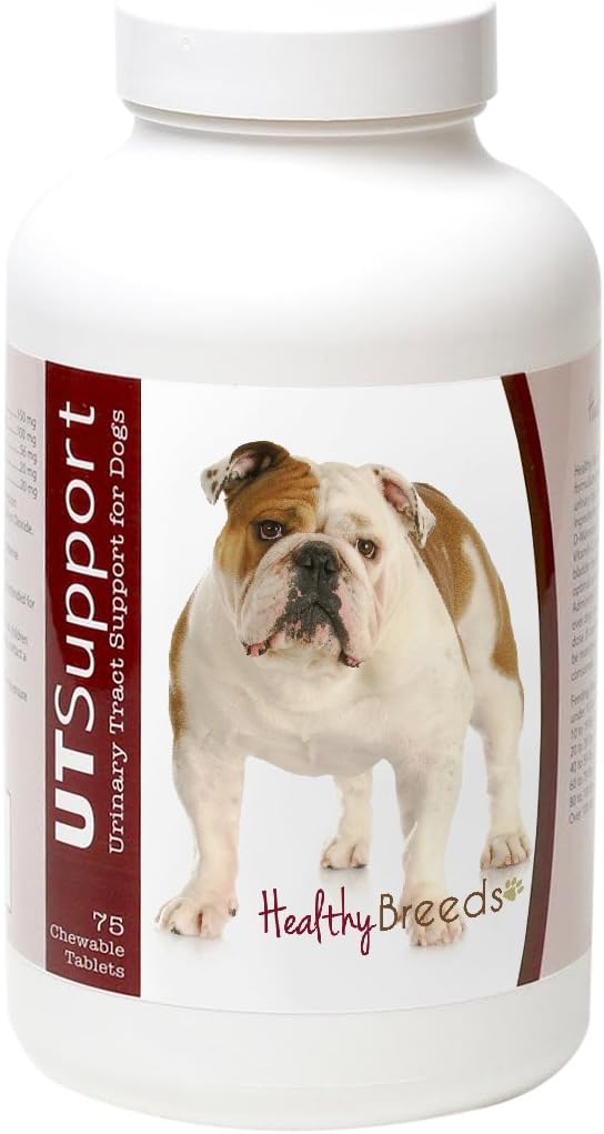 Healthy Breeds Bulldog Cranberry Chewables 75 Count