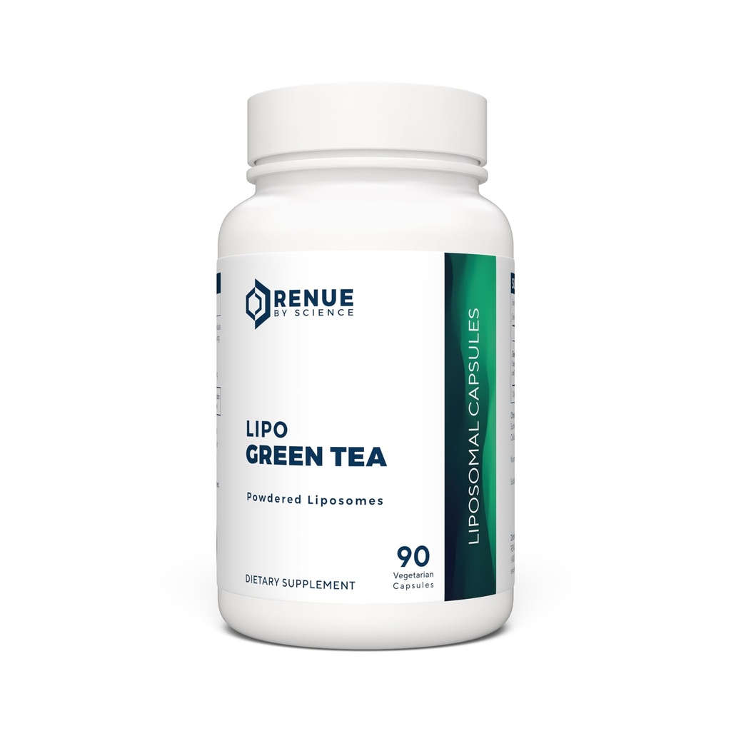 Renue By Science Green Tea Extract | High Strength Liposomal Supplement | 90 Capsules - 75mg Green Tea per Serving | Non-GMO | Made in the USA & Third-Party Tested
