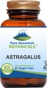 纯山植物学 Astragalus Root Capsules - 90 Kosher Vegan Caps with 470mg 有机阿斯特拉加路