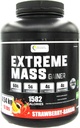 Extreme Mass Mass Gainer Lihaste Ehitaja, 10 lb (4,54 kg) vähem suhkrut intensiivne treening valmistatud kõrge kalorsusega kangendatud vadakuvalk (Maasikas-Banana)