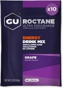 GU Energia Roctane Ultra Endurance Energia edari nahasketa, Vegan, Gluten-Free, Kosher, Caffeine-Free eta Dairy-Free n-the-Go Energia edozein lanetarako, 10 zerbitzu bakarreko paketeak, Grape