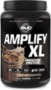 PMD Sports Amplify XL Premium Whey Protein Dodatek Hydro Green Blend - Glutamin a syrovátka protein Matrix se Superfood pro svalovinu, sílu a zotavení - Toffee Macchiato (24 Služeb)