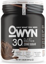 OWYN Solo quello che ti serve Pro Elite polvere di proteine, 30g proteine vegane per il recupero di allenamento, gustoso liscio, zucchero zero, carboidrati a bassa rete, cioccolato, 12 selezioni (1.32 LB)