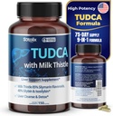 TUDCA dodatek z mlekom Thistle – 85% Silymarin Flavonoidi – Podpira Jetrna Wellness & Prebavno zdravje – Izdelano v ZDA