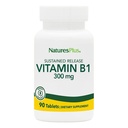 NaturesPlus Vitamin B1 300 mg - 90 Sustained Release Tablets - Mega-Dose Thiamin - Energy Support - Vegetarian, Gluten Free - 90 Servings