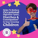 LOVEBUG Probiotici per bambini – Chewables probiotici con fibra prebiotica per età 4+, supplemento Gut Health & Digestive Support per bambini giornalieri, aroma di bacca senza zucchero, 60 conte