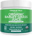 אורגני Barley Grass אבקת Juice - Grown in Volcanic Soil של יוטה - Raw & BioActive Form, Cold-Pressed אז CO2 Dried - Gluten Free, GMO חינם, טבעוני - Complements חיטה