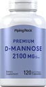 Piping Rock D-Mannose Capsules / 2100 mg / 120 Pills / Premium Dietary Təhlükəsiz