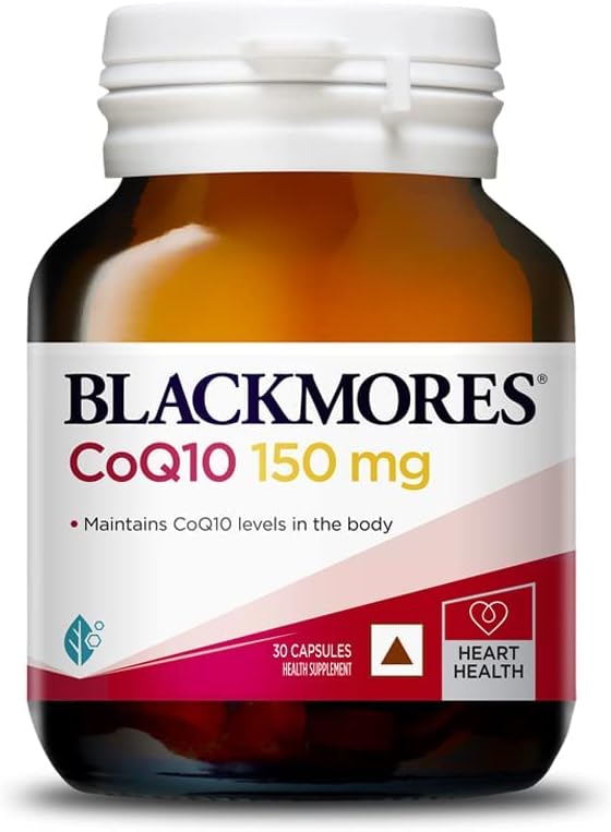 Blackmores CoQ10 | Самый надежный витаминный бренд Австралии | Улучшает здоровье сердца и энергию | Высокая абсорбция | 150 мг, упаковка из 30 капсул