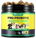 Probiotika für Hunde - Pre & Probiotic Digestive Treats for Dog, Support Gut Health, Saisonale Allergien, Itchy Ears, Hundeergänzung Soft Chews, Immunfunktionsunterstützung für Hunde - 120pc/Duck Flavor