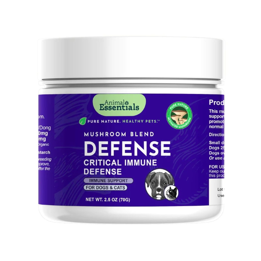 Essencials d'Animals MUSHROOM DE FENE suplementari pels Dogs i gats - defensa crítica Imne, Reishi, get Maiishps, Cordyceps, Cushroder Extracture - 2.5 Oz (Pck of 1)