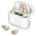 Hearing Aids with Long-Lasting Charging Case, Invisible Hearing Aids for Seniors with Smart Noise Canetely- In- Canal Hearing Devices, Easy Control (Beige)