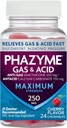 Phazyme Maximum Strength Gas & Acid Relief, Works Fast, Cherry Flavor, 24 Chews (Packaging May Vary)