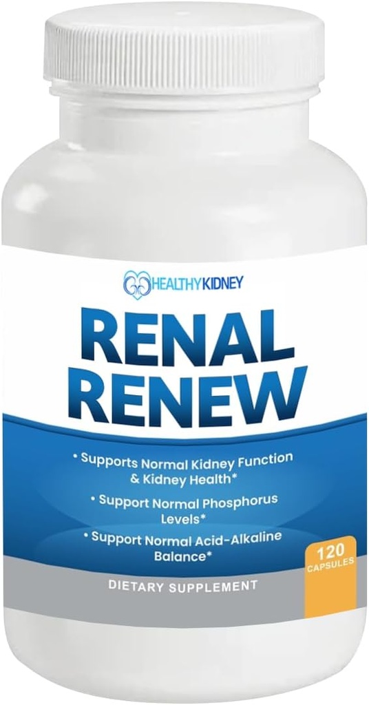 Renovación renal: Advanced Kidney Cleanse Detox &amp; Repair Kidney Support Suplemento. El suplemento del riñón inteligente del avance rejuvenece la salud del riñón 120 cápsulas