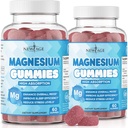 Magnezyum Gummies - Calming Anti-Stress Gummies, Magnezyum Supplement for Yetişkinler and Kids, Vegan, Gelatin-Free, Gluten-Free, Non-GMO, Delicious Natural Raspberry Flavor- 120 Count - by New Age