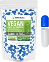 XPRS Nutra Dimensiune 3 Capsule goale - 500 Capsule Vegane goale conte - Pastile vegetariene - Capsule vegetale DIY Umplerea - Capse pentru pastile vegetale (alb/alb)