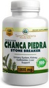 Chanca Piedra Stone Breaker - Peru'dan Premium Chanca Piedra ilə Yaponiyada Made - 1800 mg / Stone Dissolver Crusher, Kidney & Gallbladder Support / Liver Support, Flush,120 Vegetarian Soft Capsules