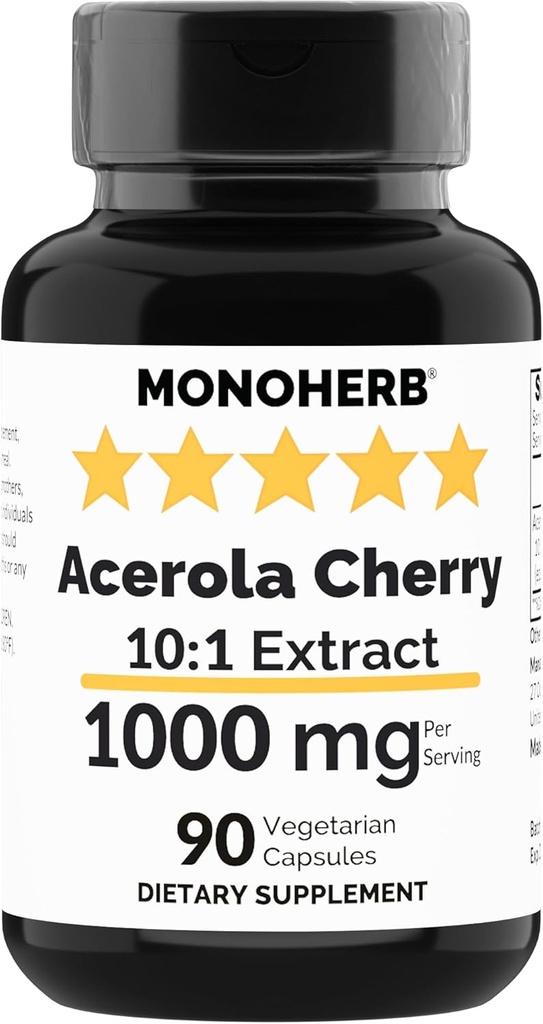 MONOHERB Acerola樱桃提取1000毫克-90卡普尔