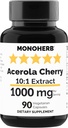 MONOHERB Acerola Cherry Extract 1000 mg - 90 kapslar