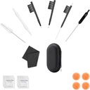 Phitunry 52-Piece Hearing Aid Cleaning Kit Accessories Portable Hearing Aid Case Pocket Size with Cleaning Brush Tools, Dry Capsules, Audio Wipes, Deer Velvet Cloth and Hearing Aid Travel Case（Small）