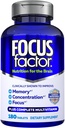 Focus Factor Brain Допълнение Мултивитамини Подобряване на паметта и яснота Подсилване на концентрацията Neuro Energy Learning Причина за мъжете и жените 180 таблетки
