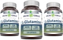 Amazing Formulas L-Glutamine 500 mg Capsules | Amino Acid Supplement | Non-GMO | Gluten Free | Made in USA (3 Pack, 120 Count)