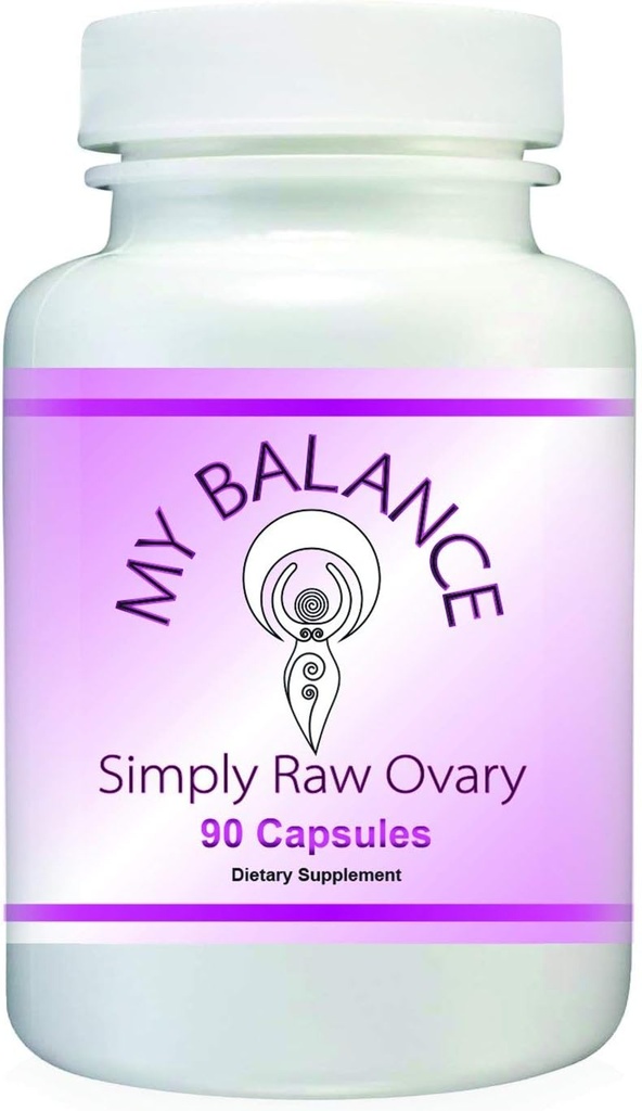 Simply Raw Ovary Glandular for Women's Health. Raw Bovine Ovarian Glandular 90 Capsules for Hormonal Support.