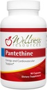 Wellness Resources Pantethine - Aktivní vitamín B5. Vegan (300mg, 90 tobolek)