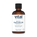 Vital Nutrients - Ultra Pure Cod Liver Oil 1025 (Pharmaceutical Grade) - 100% Pure Norwegian Cod Liver Oil - 200 ml per Bottle