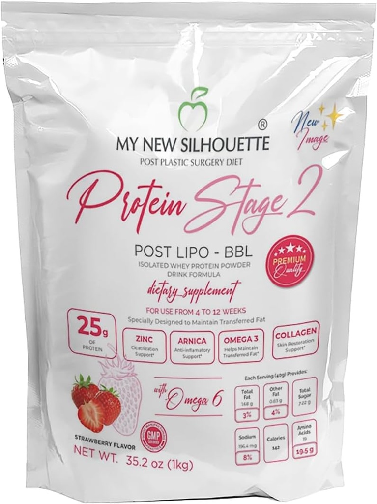 Protein My New Silhouette 2. etapa s omegas + 25 Grams per Serving (Strawberry)