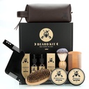 Beard Care Kit Gaver til mænd, 9 Pcs Beard Grooming Kit, Beard Club Kit er en unik Men 's Gaver til far Mand Kæreste, Faderens Dag Fødselsdag Bryllup Julegave Idéer til ham Boss
