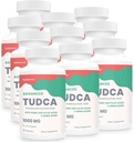 TUDCA Aknu papildinājumi 1000mg - 600 Vegan kapsulas, Milk Thistle Herbal Blend ar Fulvic un Humic Acid aknām, gremošanas veselība