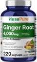 NusaPure Ginger Root Capsules 20: 1 Ekstrak, 200 mg Equivalen untuk 4000mg per Vevgie Caps 124; 220 Count 124; Non-GMO