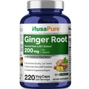 NusaPure Ginger Root Capsules, 200 mg, 220 Veg Capsules (Non-GMO, Vegan)