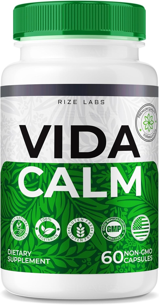 Rize labors - Vida Solid Advanced Formula Capsules, Maximális hatáserősséget biztosít, stressz, nyugtató, relaxáció, kiegészítés (60 kapszula)