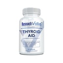 Research Verified® Thyroid Aid - Optimal Thyroid Function with Iodine Copper & Zinc - 260 mcg Selenium - 100% Pure - Vegan Friendly - 60 Capsules - 1 Month Supply