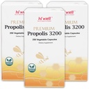 (Pack of 3) Hei Well Premium Propolis 3200 Flavonoid 96mg 250VegeCapsules
