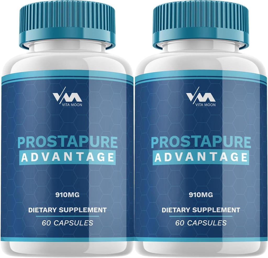 (2 Pack) ProstaPure Prostata Support Kapsler - Prosta Pure Pills Supplement, Maksimal Styrke, Ny Forbedret Multivitamin Formulering, ProstaPure Anmeldelser, 120 Kapsler