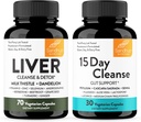 Sandhu's Liver Renew Cleanse Detox Support & 15 День Gut Cleanse Підтримка Дієтичні добавки для жінок & чоловіків