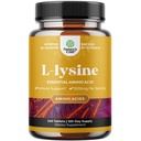 Natures Craft L Lysine 1000mg per Serving Nutritional Supplements - L-lysine Essential Amino Acids for Eye Health Lip Care Bone Support Immune System Muscle Growth and Vegetarian Collagen 240 Count