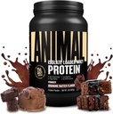 Animal Whey Isolate Protein Powder - Loaded for Pre " Post Workout Muscle Builder and Recovery with Digestive Enzymes for Men " Women - 25g Protein, Great Taste, Low Sugar - Brownie Batter 2 lbs