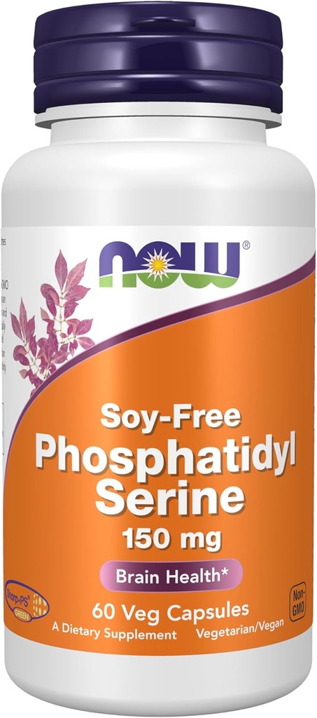 Ara menjars suplementaris, Sodi-Free Phosfatidyl (150mg), Salut intel·lectual *, 60 Veg Capules
