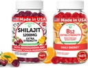 Lunakai USA Made Shilajit & B12 Extra Strength Gummies Bundle ... Energia,fokus ja päivittäinen hyvinvointi