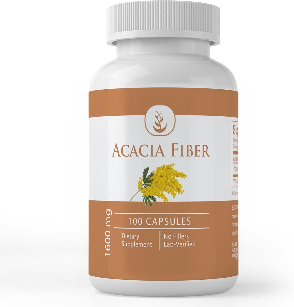 PURE ORIGINAL INGREDIENTS Acacia Fiber, (100 kapsler) ren, ingen tilsetningsmidler eller fyllstoffer, Lab verifisert