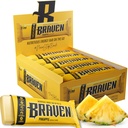 Brainas Baras Pineapple energijos barai (1.59 oz, Paketas 20) - Energijos Chews su 5g baltymų - On-the- Go energijos užkandžiai bėgimo, žygiai, ir sportas - Gluten Free Užkandžiai ilgalaikės energijos Boost
