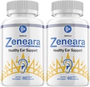 Zeneara Healthy Ear Support Supplement, Zeneara Ear Ringing Relief, Zeneara Tinnitus Treatment, Максимальна міцність Zeneara Capsules, Zeneara для Hearing Support Відгуки (2 Пакет - 120 Капсули)