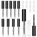 Adecco LLC AHIER 10 pcs 4ML Reusable Empty Bottle Tube Container for Eyelash Growth Oil/Mascara with Brush for Home and Travel (10p)