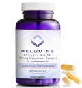 Relumins 1650mg L-Glutathione Complex with Hyaluronic, Alpha Lipoic, Rose HIPS, Vitamin E & Riboflavin – Antioxidant Support, Perfect for Achieving a New Year, New You Glow, Made in USA – 90 Capsules