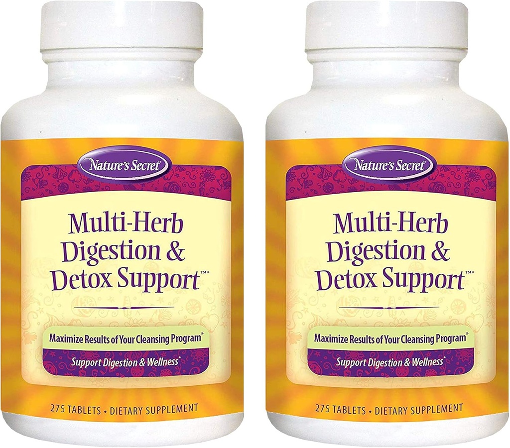 Secret Multi-herb Digestion & Detox Support - 275 Tablets - 2 Pack